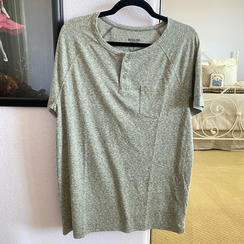 Men's Gray Mossimo Supply Co Short Sleeve Tee Size Large